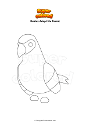 Dibujo para colorear Roblox Adopt Me Parrot