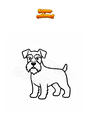 Dibujo para colorear Schauzer gigante
