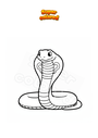 Dibujo para colorear Serpiente cobra