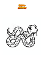 Dibujo para colorear Serpiente