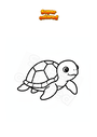Dibujo para colorear Tortuga marina