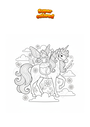 Dibujo para colorear Unicornio de hadas
