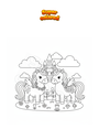 Dibujo para colorear Unicornio número 2