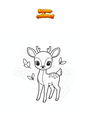 Dibujo para colorear Venado joven