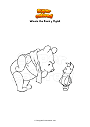 Dibujo para colorear Winnie the Pooh y Piglet