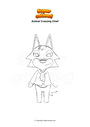 Disegno da colorare Animal Crossing Chief