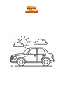 Disegno da colorare Auto Sedan