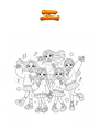 Disegno da colorare Band k-pop di ragazze