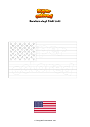 Disegno da colorare Bandiera degli Stati Uniti