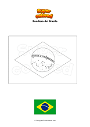 Disegno da colorare Bandiera del Brasile