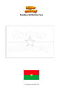 Disegno da colorare Bandiera del Burkina Faso