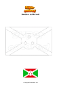 Disegno da colorare Bandiera del Burundi