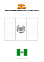 Disegno da colorare Bandiera del Departamento de Alto Paraguay Paraguay