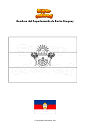Disegno da colorare Bandiera del Departamento de Rocha Uruguay