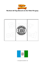 Disegno da colorare Bandiera del Departamento de San Pedro Paraguay