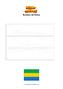 Disegno da colorare Bandiera del Gabon