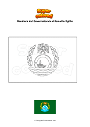 Disegno da colorare Bandiera del Governatorato di Ismailia Egitto