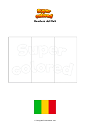 Disegno da colorare Bandiera del Mali