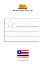 Disegno da colorare Bandiera del Maranhão Brasile