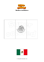 Disegno da colorare Bandiera del Messico