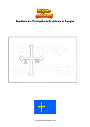 Disegno da colorare Bandiera del Principato delle Asturie in Spagna