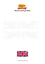 Disegno da colorare Bandiera del Regno Unito