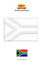 Disegno da colorare Bandiera del Sud Africa