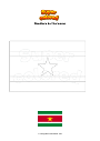 Disegno da colorare Bandiera del Suriname