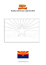 Disegno da colorare Bandiera dell'Arizona negli Stati Uniti