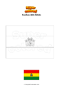 Disegno da colorare Bandiera della Bolivia