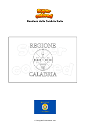 Disegno da colorare Bandiera della Calabria Italia