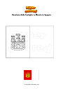 Disegno da colorare Bandiera della Castiglia La Mancia in Spagna