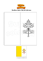 Disegno da colorare Bandiera della Città del Vaticano