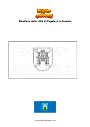 Disegno da colorare Bandiera della città di Zagabria in Croazia