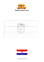 Disegno da colorare Bandiera della Croazia