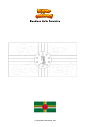 Disegno da colorare Bandiera della Dominica