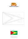 Disegno da colorare Bandiera della Guyana
