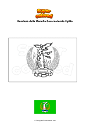 Disegno da colorare Bandiera della Monufia Governatorato Egitto