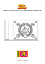 Disegno da colorare Bandiera della provincia centro-settentrionale dello Sri Lanka