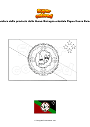 Disegno da colorare Bandiera della provincia della Nuova Bretagna orientale Papua Nuova Guinea