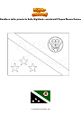 Disegno da colorare Bandiera della provincia delle Highlands occidentali Papua Nuova Guinea