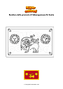 Disegno da colorare Bandiera della provincia di Sabaragamuwa Sri Lanka