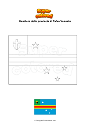 Disegno da colorare Bandiera della provincia di Tafea Vanuatu