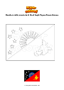 Disegno da colorare Bandiera della provincia di West Sepik Papua Nuova Guinea