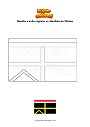 Disegno da colorare Bandiera della regione occidentale del Ghana