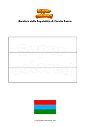 Disegno da colorare Bandiera della Repubblica di Carelia Russia