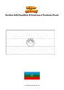 Disegno da colorare Bandiera della Repubblica di Karachayevo Cherkesiya Russia