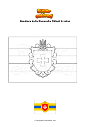Disegno da colorare Bandiera della Rivnenska Oblast Ucraina