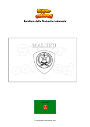 Disegno da colorare Bandiera delle Molucche Indonesia