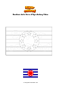 Disegno da colorare Bandiera dello Stato di Ngarchelong Palau